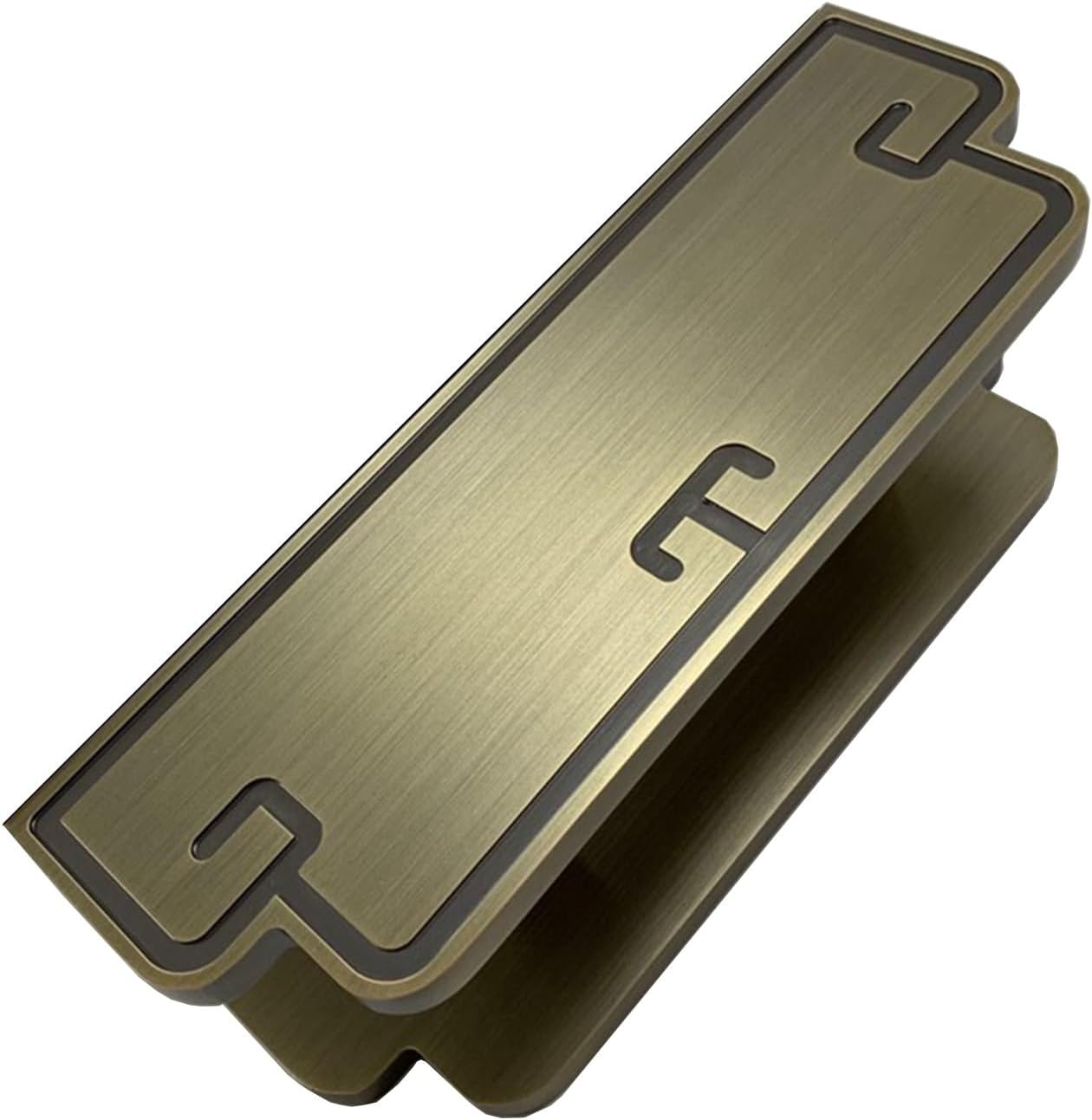 Antique Brass Door Handle Set for Entrance & Sliding Barn Doors Black 30X20cm