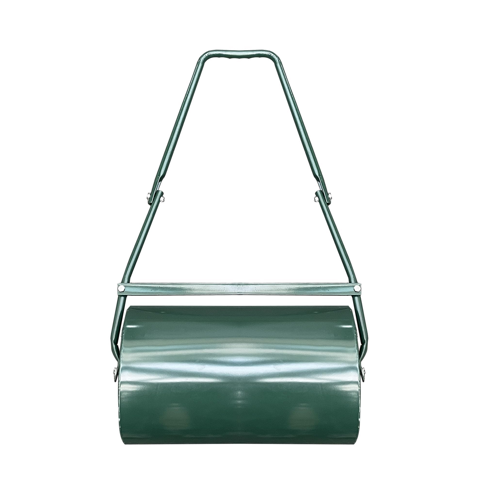 Garvee Rodillo para Césped de Acero Resistente, 36 L, Rodillo de Jardín Rellenable con Agua o Arena, Rulo Nivelador con Barra Raspadora y Mango Ergonómico, Compactador Manual para Suelo y Semillas