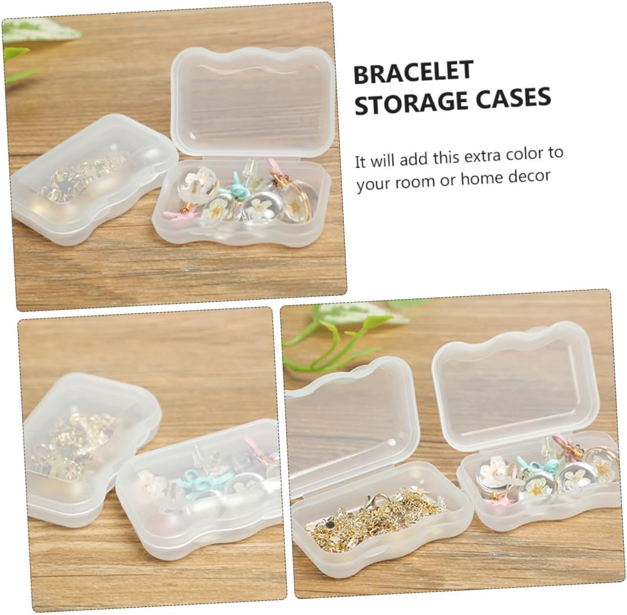 Healifty 20PCS Mini Plastic Jewelry Storage Boxes Lightweight Reusable Organizer for Necklaces Small Accessories and Home Decor for Parties and Dressing Tables image 2