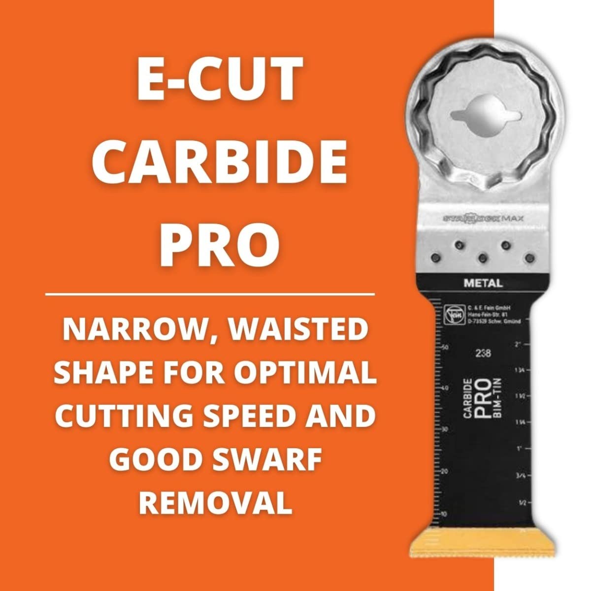 FEIN E-Cut Carbide Pro Deep-Cutting Blade, 1 pc., Width 32 mm, Length 75 mm, Starlock Attachment Max - Image 3