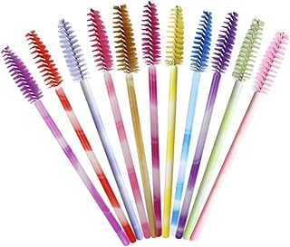 100pcs Nylon Eyelash Brush Mascara Wands with...