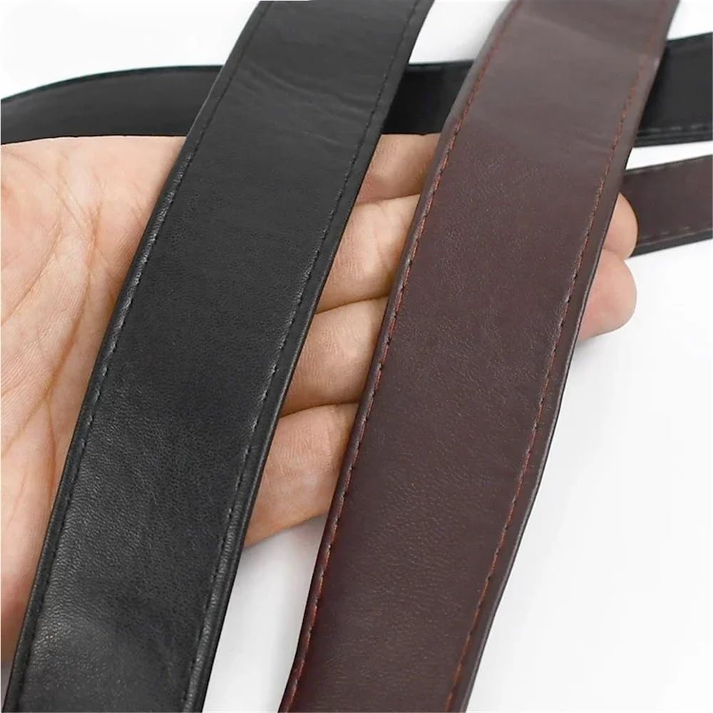 pasek skórzany z wzorem liczi, Sznurek skórzany PU do toreb DIY, kolor czarny, 10-30 mm, 5 metrów(Black,25mm)