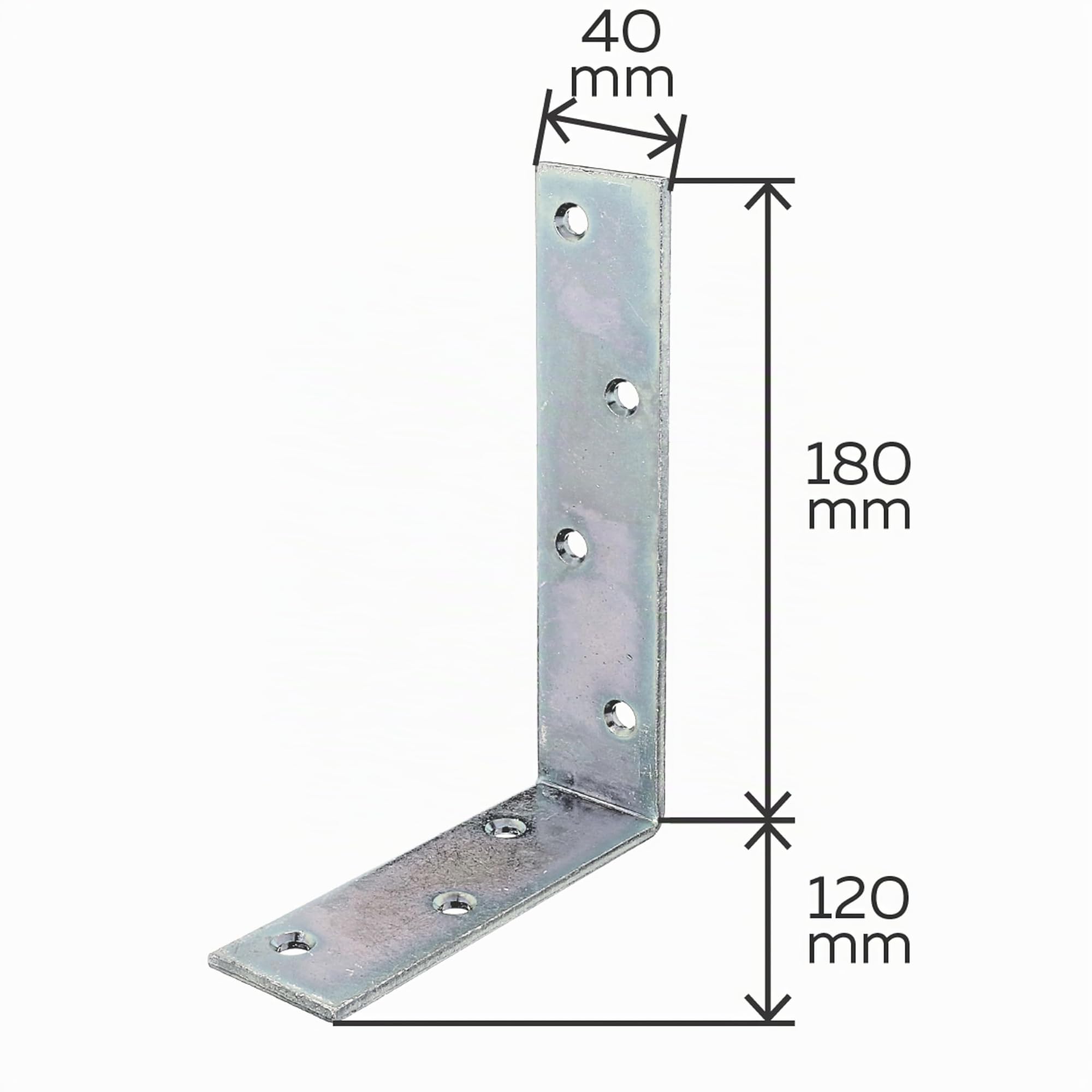 Alberts 848002 Balkenwinkel | galvanisch verzinkt, dickschichtpassviert | 120 x 180 x 40 mm | 20er Set