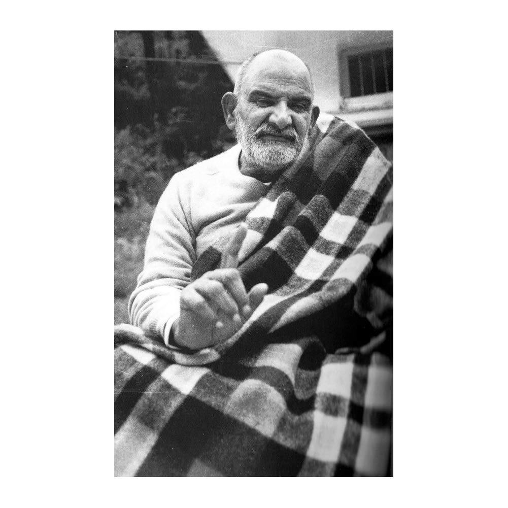 Generic Neem Karoli Baba Ashram Poster Print Black White Art Wall Decor 24x36 Inches Photo Paper Material Unframed