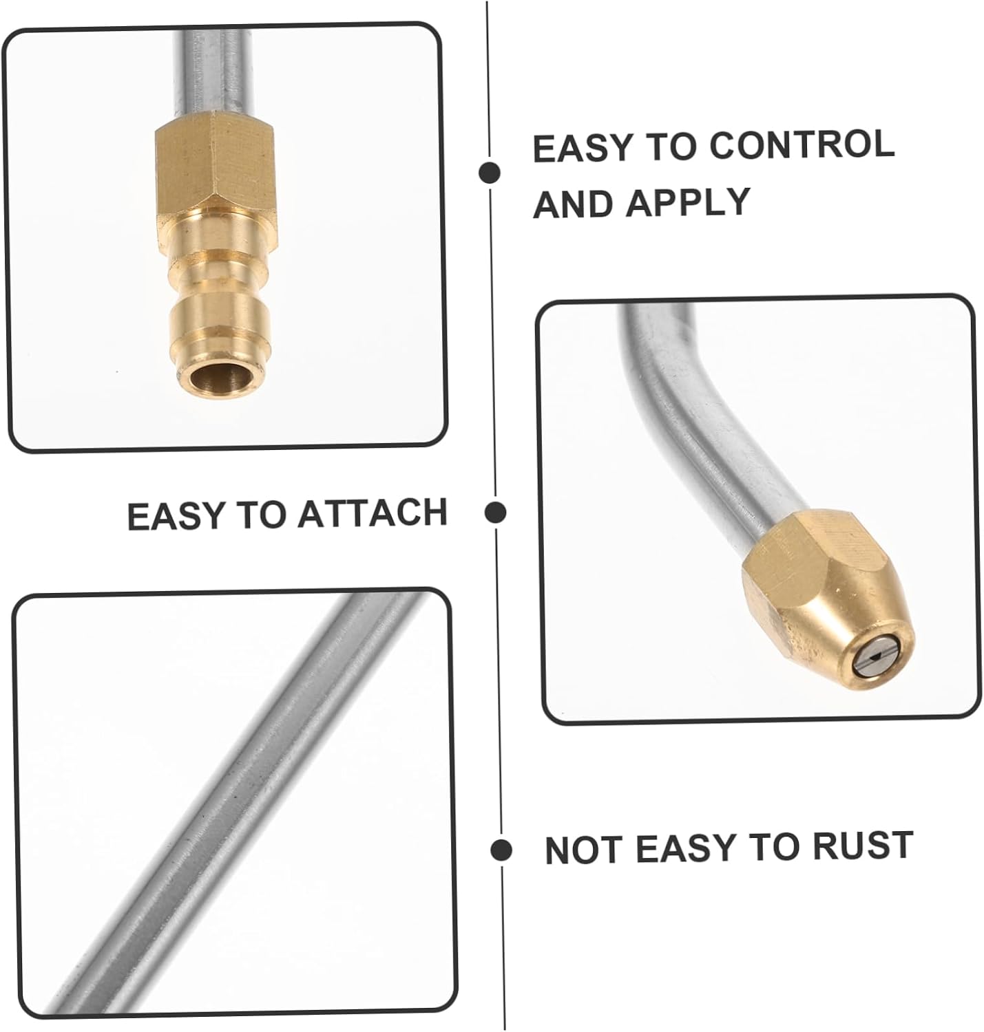 Ciieeo High Pressure Gun Nozzle Angled Car Sprayer Wand Pressure Washer Extension Rod Replacement for Power Washer Lance Easy to Attach Detach