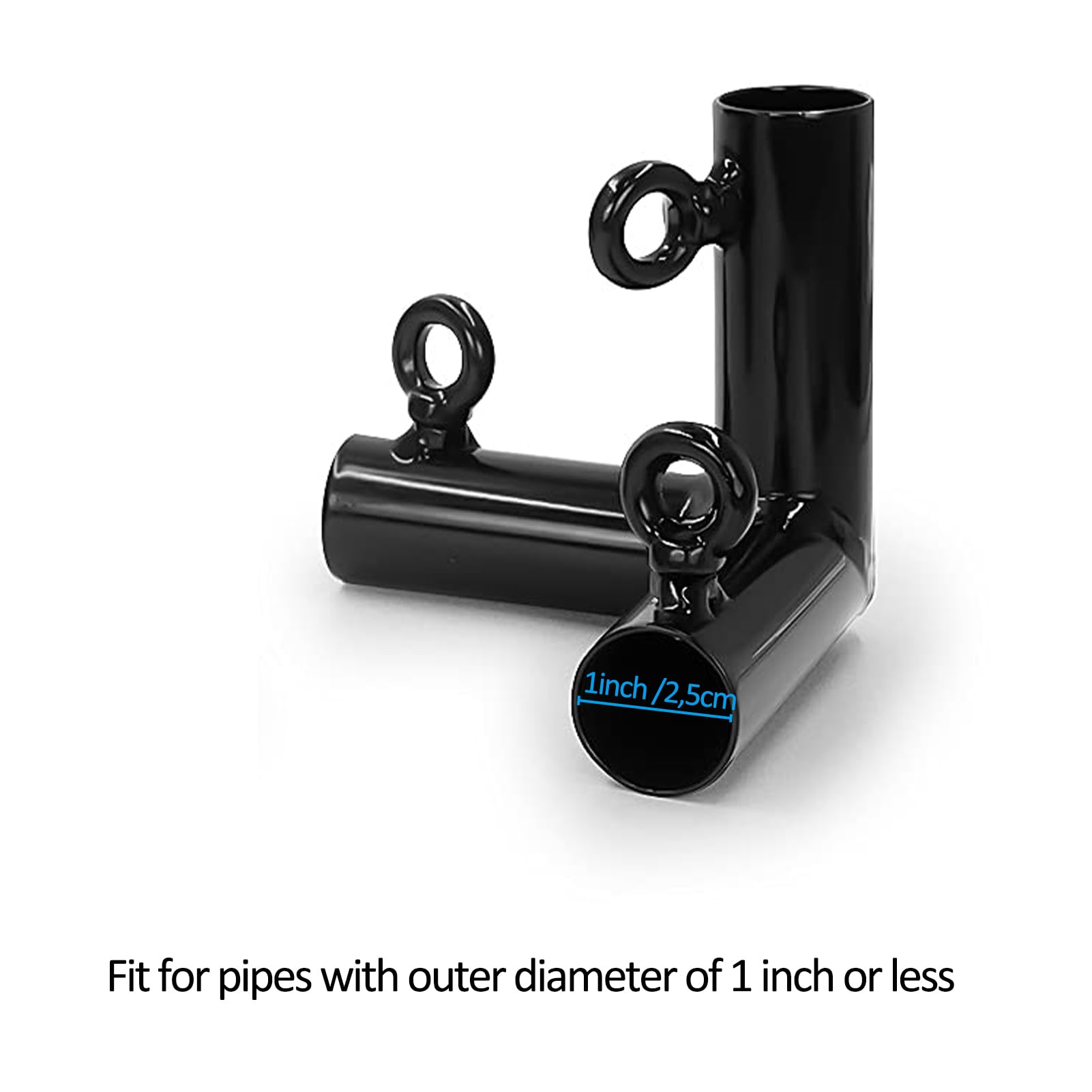Aoneky Eck-Set für Golfkäfigrahmen, Rohrverbinder für Golfnetzrahmen 3x3x3M, 10 Pcs, 1.9cm EMTs - Conduit Connector for Golf Hitting Cage Frame