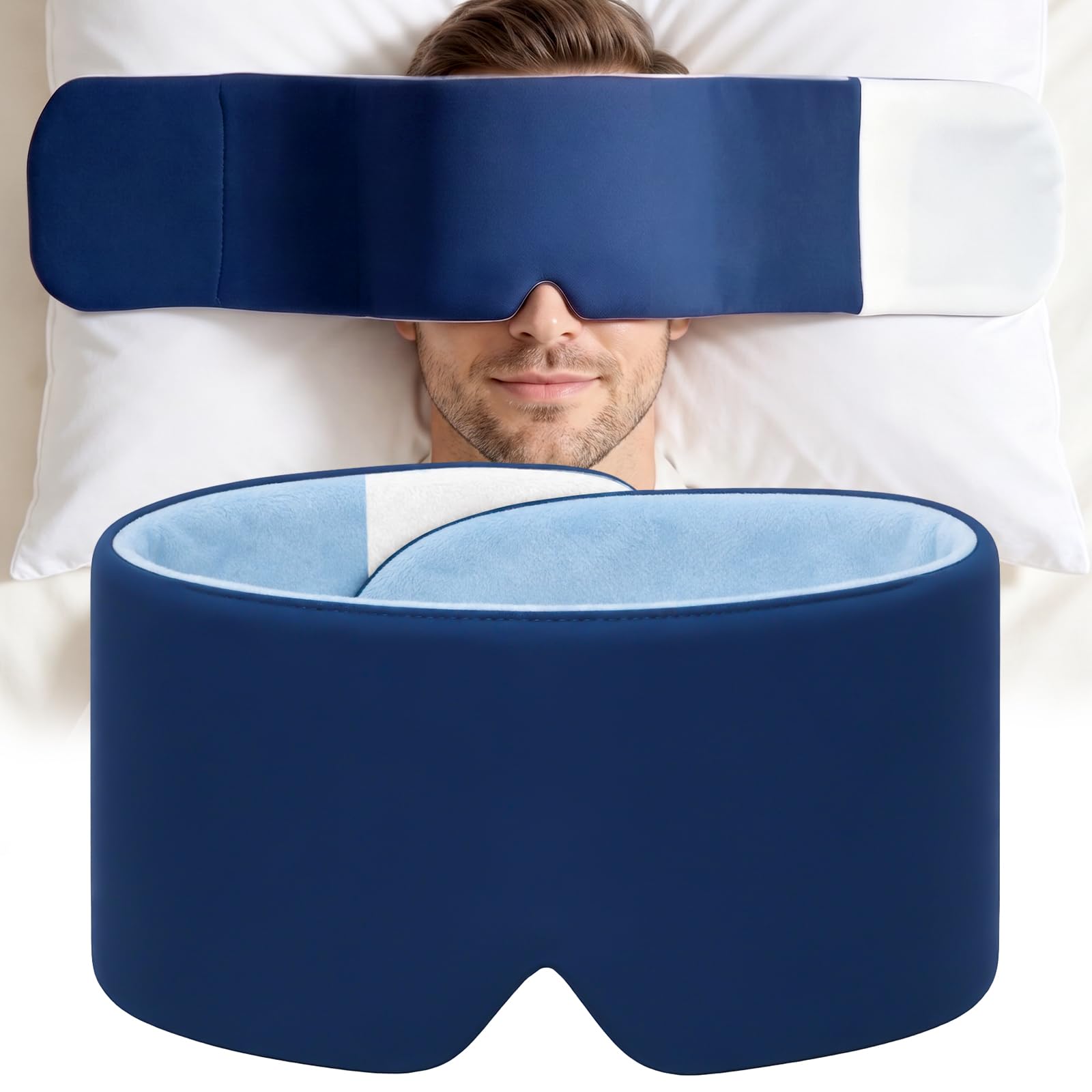 Weighted Eye Mask,Weighted Sleep Mask,100% Light-Blocking Design(Gray) — Amazon image 10