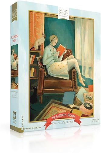 New York Puzzle Company - Dream World Eleanor's Room - Rompecabezas de 1000 piezas para noches de juego familiares por Emily Winfield Martin