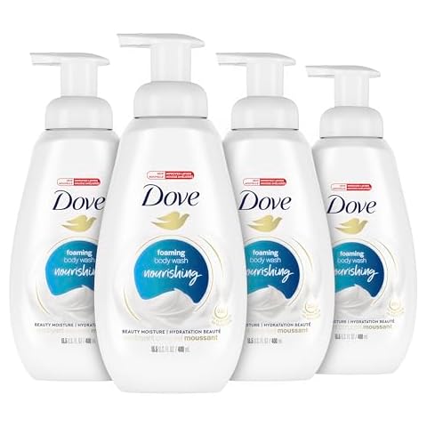 Dove Instant Foaming Body Wash for Soft Skin, 13.5 Oz, Pack of 4 Cover