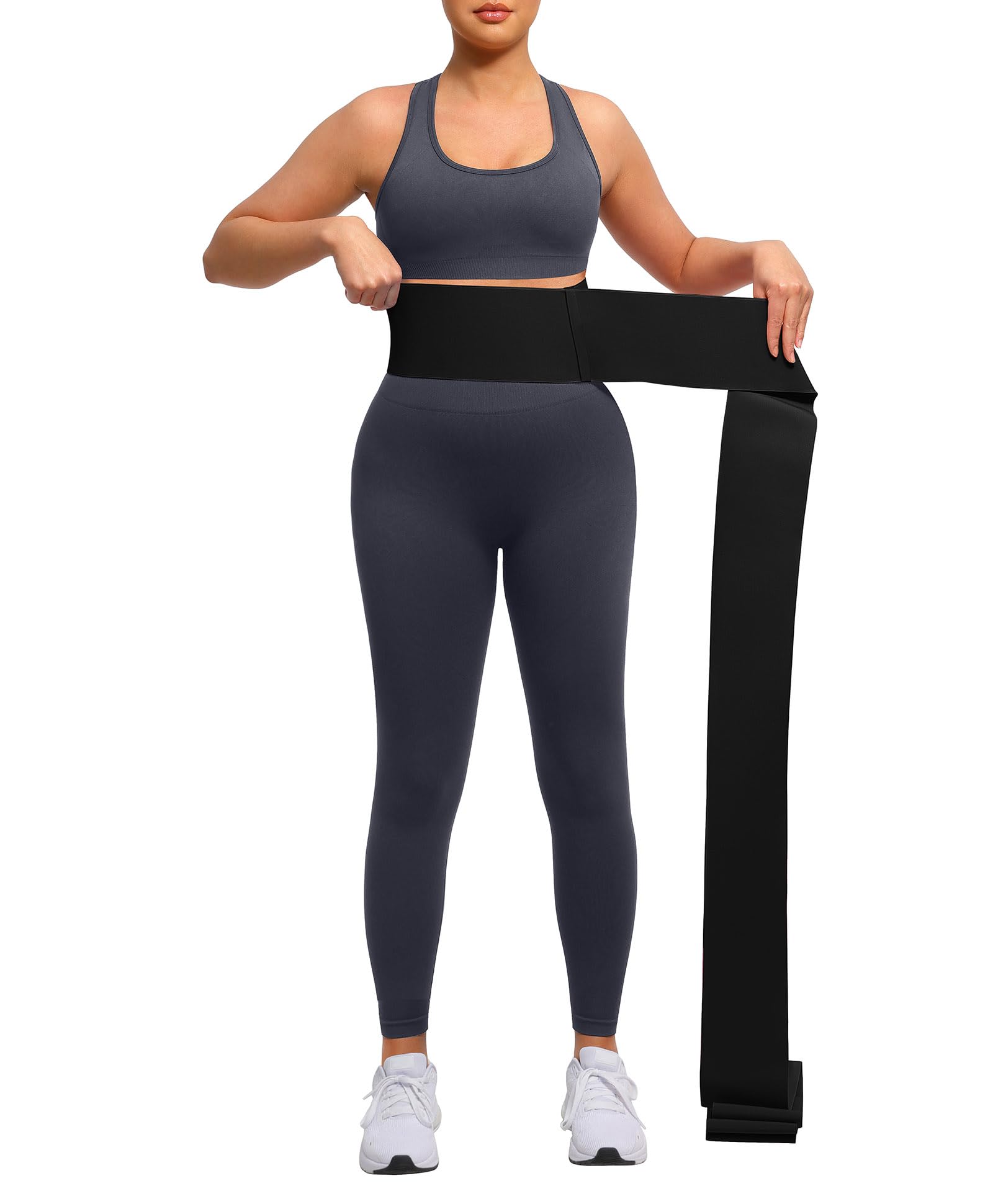 - FeelinGirl Waist Trainer for Women Tummy Control Trimmer Belt Waist Cincher Bandage Wrap Plus Size Body Shaper