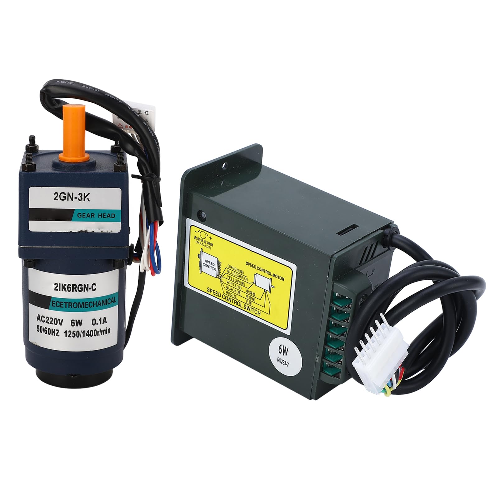 Motorreductor AC220V con Controlador de Velocidad para Ajustes de