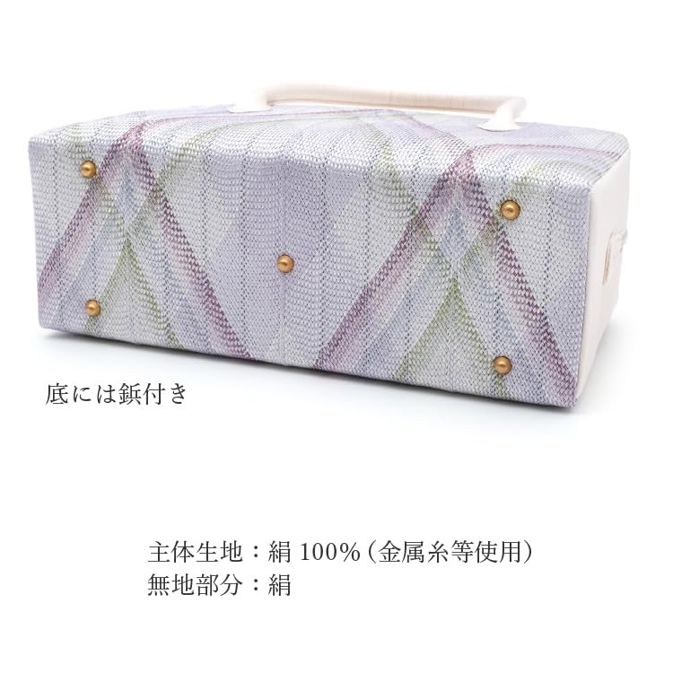 Amazon.co.jp: 和装バッグ 利休バッグ 花しおり 正絹 薄紫