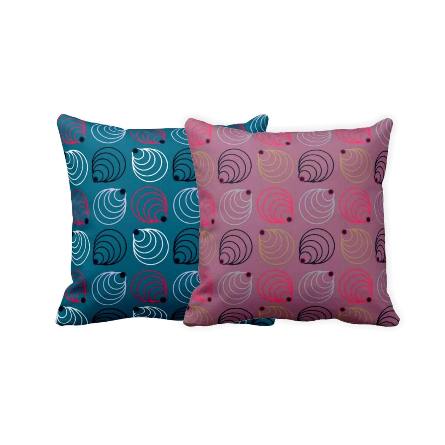 TheYaYaCafe® 20X20 inches Set of 2 Cushion Covers Handsomely Gracefully 3D Printed Sofa Throw Pillows Multicolor