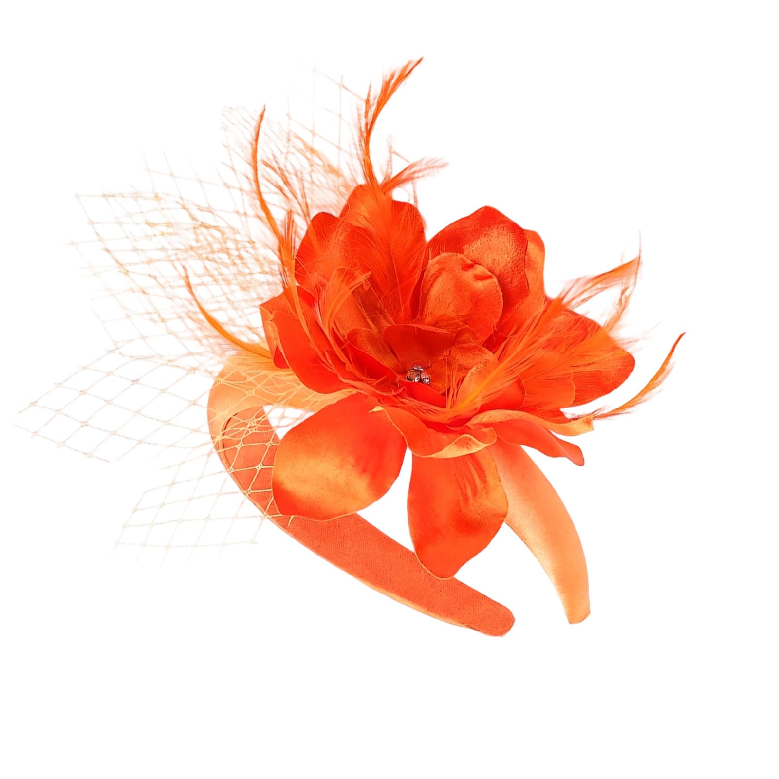 YUXITA Traditional Flower Hairpiece Bridal Rhinestones Decoration For Weddings Races Party Wedding Event