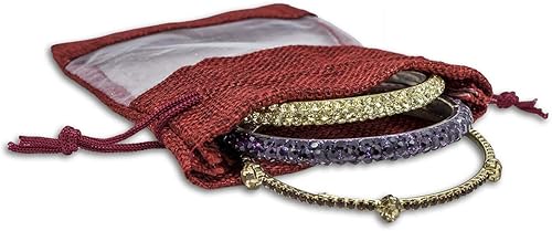 Miniatura 7 de Bolsitas de regalo The Display Guys de alta calidad, de organza, arpillera de lino