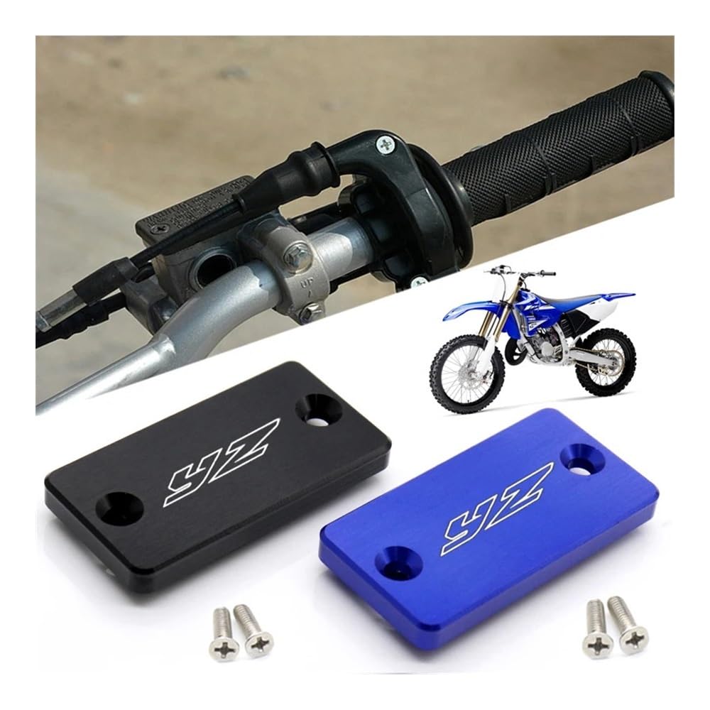 Motorrad Bremsflüssigkeits-Deckel Für Yamaha YZ - CNC Aluminium In Blau/Schwarz