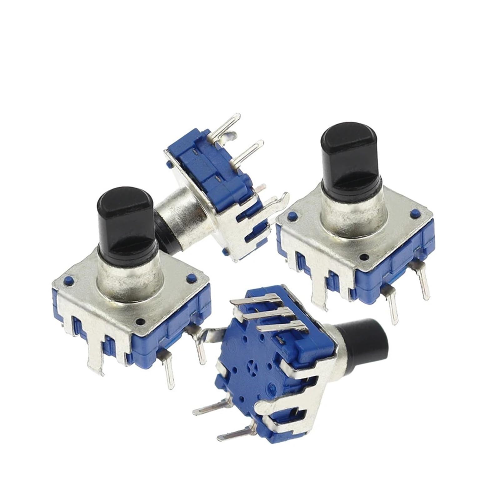 Codificador rotatorio de 360 ​​grados EC12 RE12, codificador de audio de 5 pines y 24 posiciones con interruptor de botón pulsador de 12,5 mm (10 unidades)