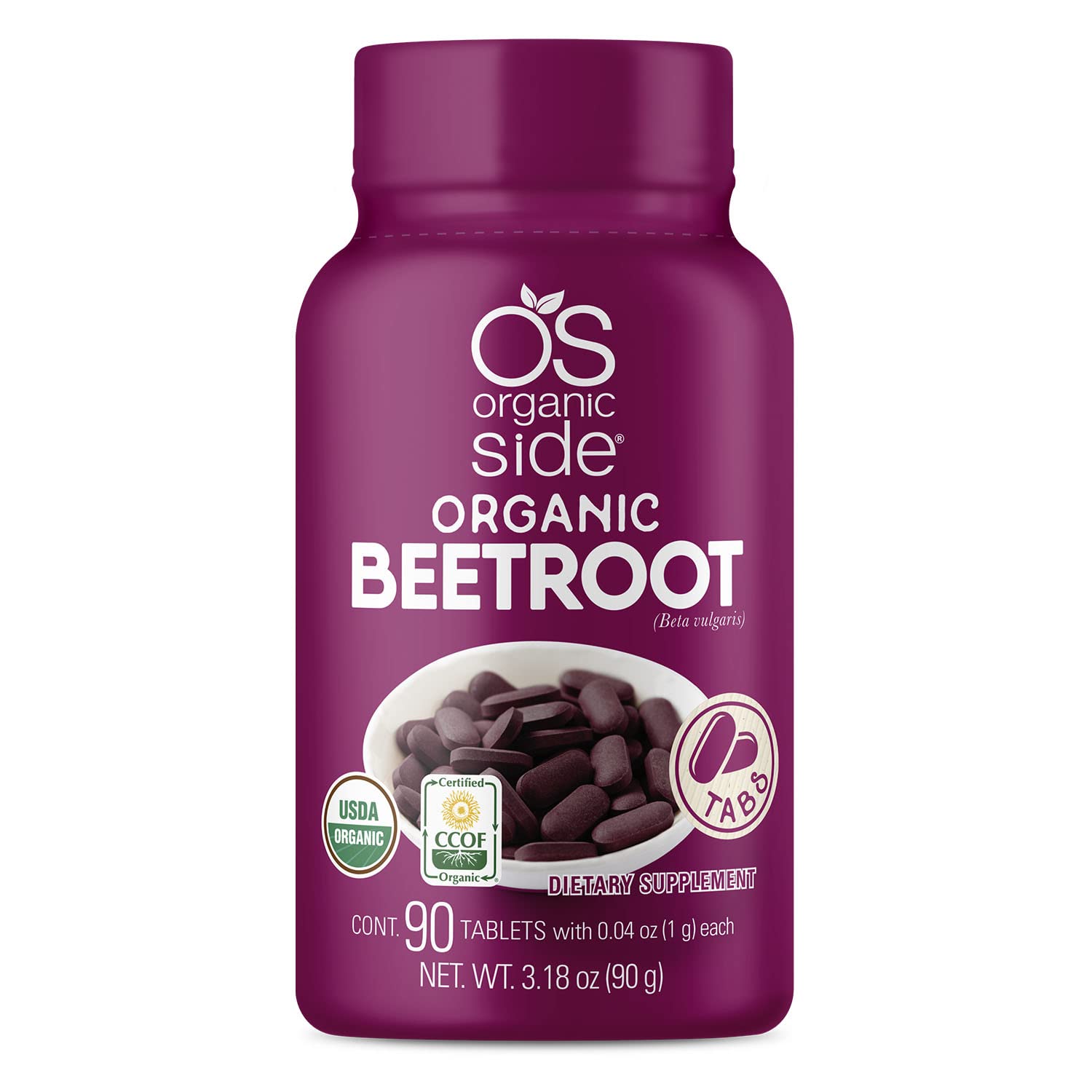 | Beetroot Tablets | 100% Pure Organic | Boost Circulation & Energy | USDA Certified | Non-GMO, Plant-Based | 90 Tablets | for Heart Health & WellnessUSDA Organic