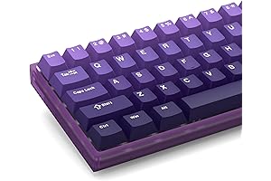 Womier Lavender PBT Keycaps with Gradient Purple Double Shot Keycaps