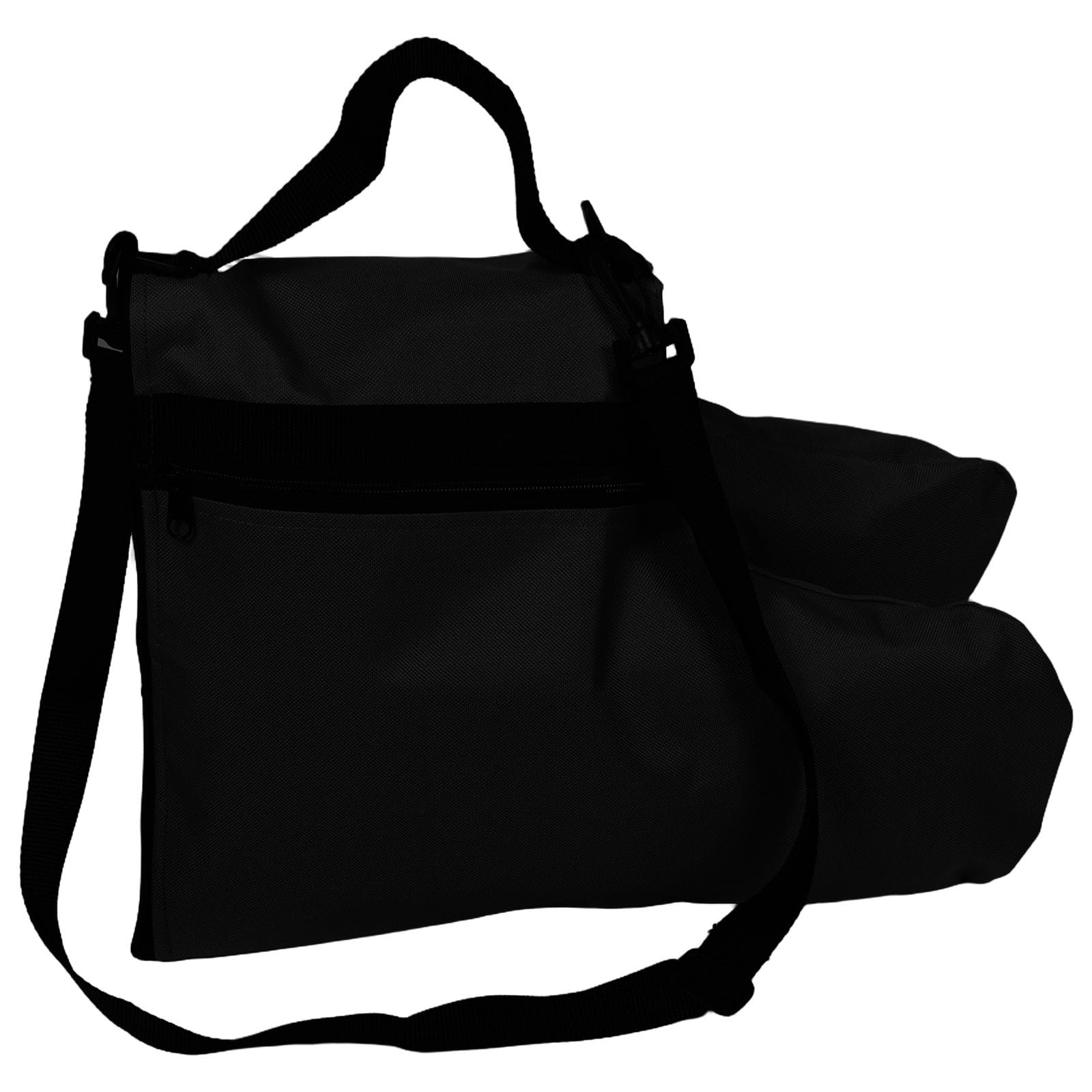 BESTonZON Borsa per pattini a rotelle con tracolla regolabile, borsa per riporre le scarpe da pattinaggio, attrezzatura per pattinaggio sul ghiaccio, attrezzatura sportiva per esterni, nera