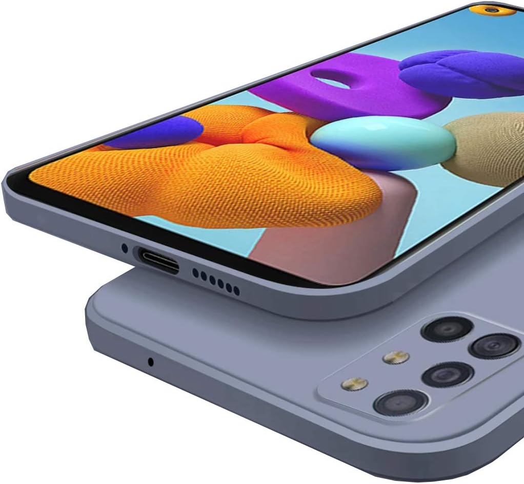 MOBITUSSION Shockproof Matte Liquid Silicon Back Cover for Oneplus 9R (Lavender Grey)