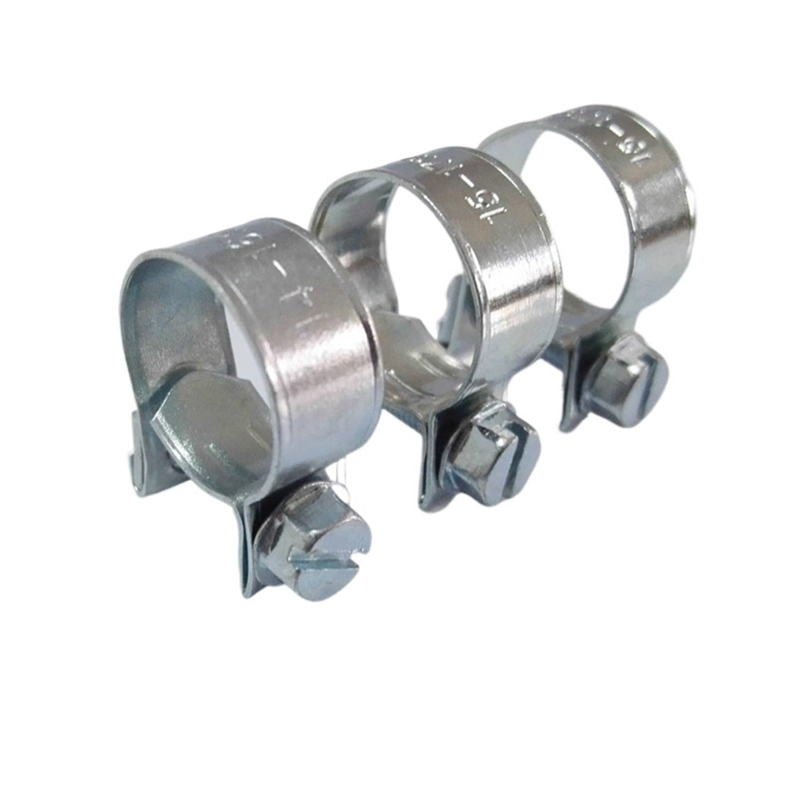 Pipe Clamp 50Pcs 6‑20mm Hoop Clip Fastener for Automobile Liquid and Gas Pipeline Fixed Installation(14-16mm)