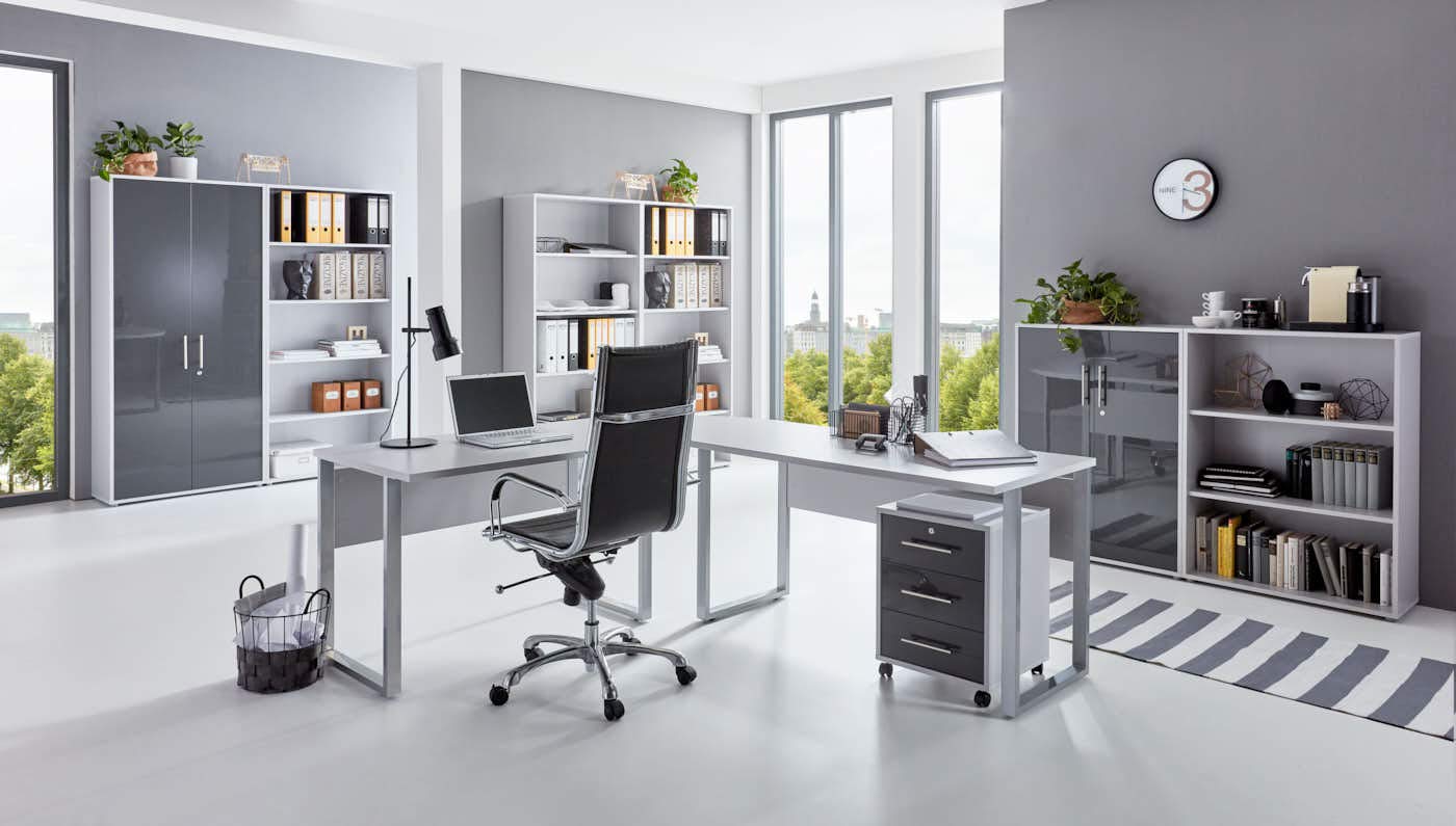 BMG Möbel Office Edition 7, 8-tlg Komplett-Set Office Edition