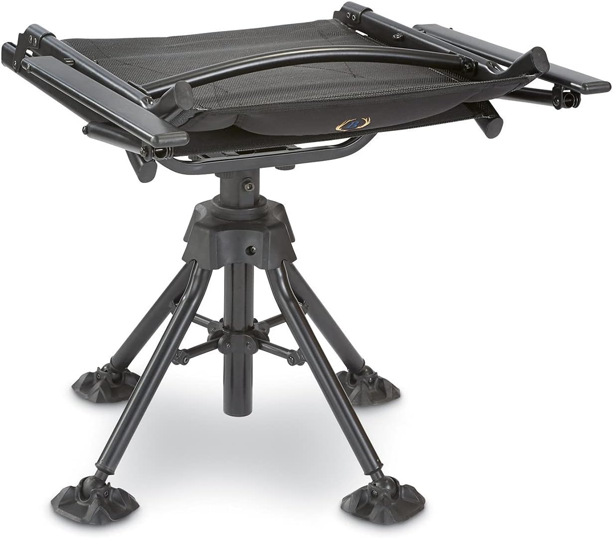 Bolderton 360º Swivel Hunting Blind Chair with Armrests, 300 lbs Capacity, Folding, Lightweight, Portable, Padded Cushion Hunting Seat, Hunt Gear and Equipment : Sports & Outdoors