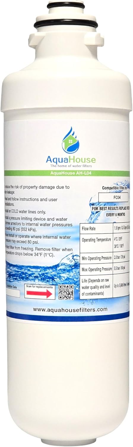 Finerfilters FC04 waterfilter compatibel met alle Lincat FilterFlow FX-serie automatische waterketels, waaronder EB3FX, EB4FX, EB6FX, EB6TFX, EB3FX/PB, EB3FX/TT (2 stuks