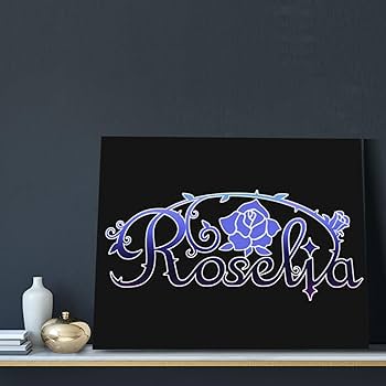 レア品　バンドリ　ポスター額縁付き　横52.4cm 縦74cm Amazon.co.jp: バンドリ ガルパ Roselia ロゼリア アニメ