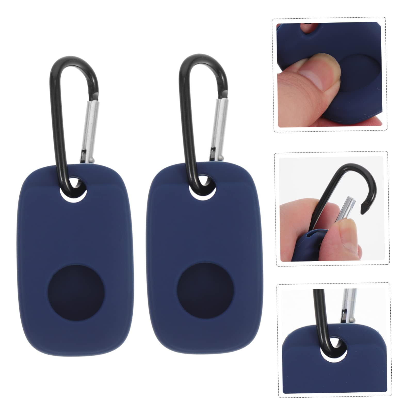 Gatuida 4 Set Portachiavi Tag Cover Silicone Tracciante Cover Protettiva Per Custodia Piccola 2 Pz * 4