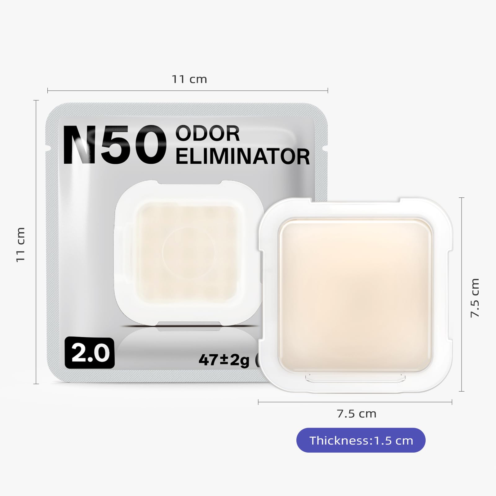Désodorisant Autonettoyant Bac à litière pour Pura Max 2/Pura Max, Désodorisant N50 2.0, Parfum Longue Durée, Ingrédients Sùrs, Non Irritant (2.0-6 Paquets)