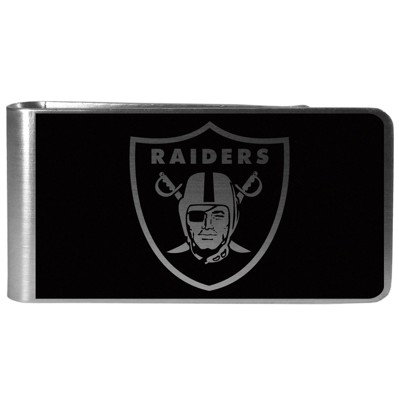 Photo 1 of (2 pack) Siskiyou Sports Black and Steel Money Clip Las Vegas Raiders One Size Black