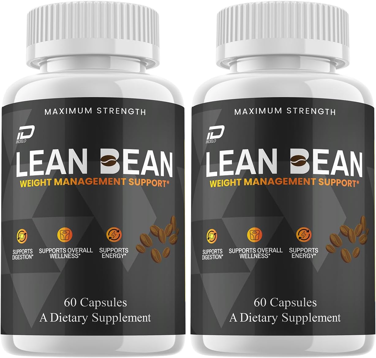 Lean Bean Capsules – LeanBean Pills Advanced Formula, Dietary Supplement Maximum Strength(2 Pack - 120 Capsules)