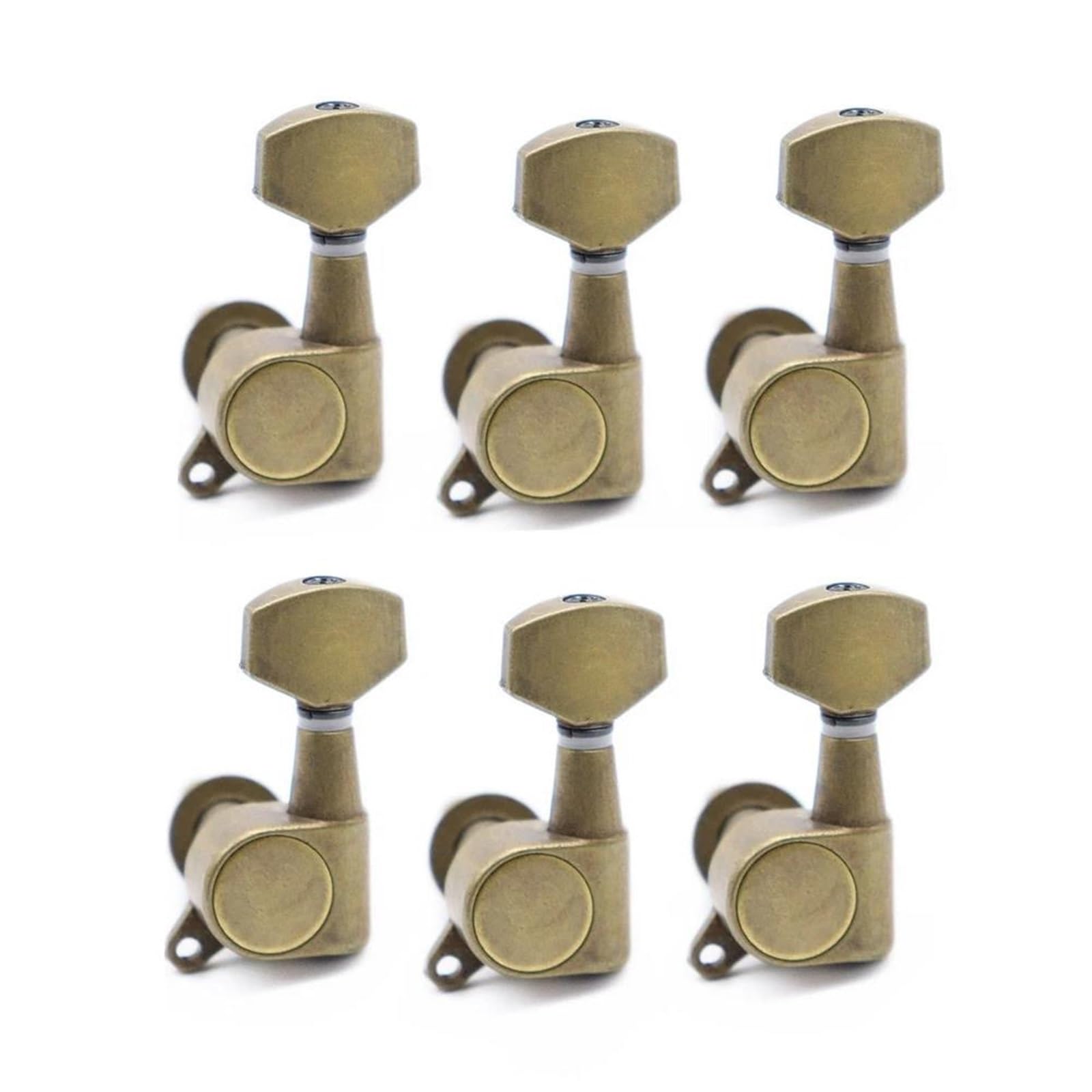 Guitar String Tuning Pegs 3L3R 6R 6L Electric Guitar Tuning Pegs Small Square Handle(6L)