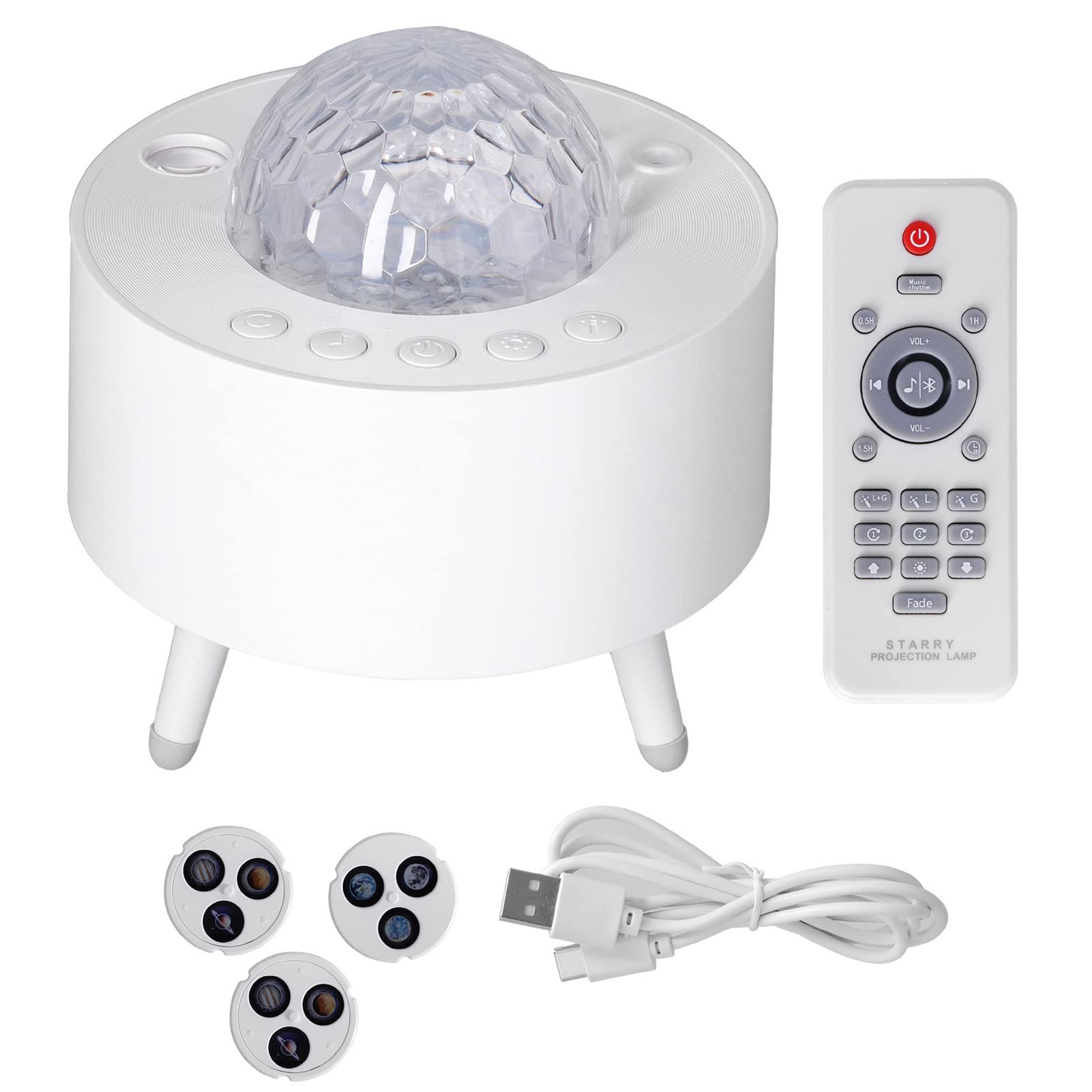 Luce del Proiettore a LED, Lampada del Proiettore a Treppiede LED, Luce del Proiettore Musicale Star Sky Alimentata da USB per la Casa Camera da Letto