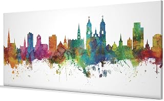 St Gallen Switzerland Skyline Box Canvas Print -2917