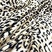 YOUR SMILE Silk Like Leopard Print Scarf Women's Fashion Pattern Large Square Satin Headscarf Head Dress