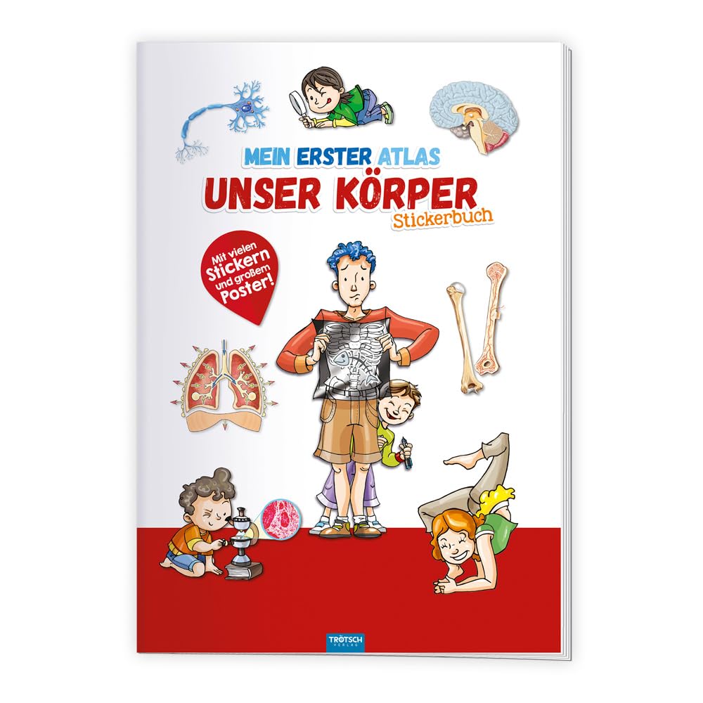 Trötsch Stickerbuch Mein erster Atlas Unser Körper: Stickerbuch Beschäftigungbuch Lernbuch