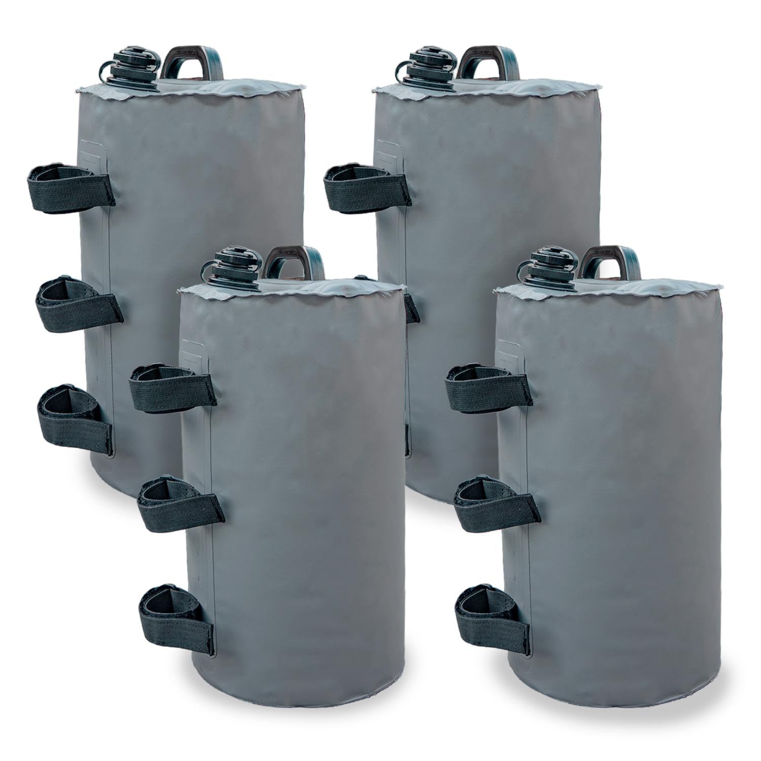 Woodside Gazebo Water Weight Bags 4 Pack – Heavy Duty 500D PVC, 10kg Capacity, Waterproof Sand & Water Fillable Leg Weights for Gazebos, Parasols, Tents & Outdoor Structures