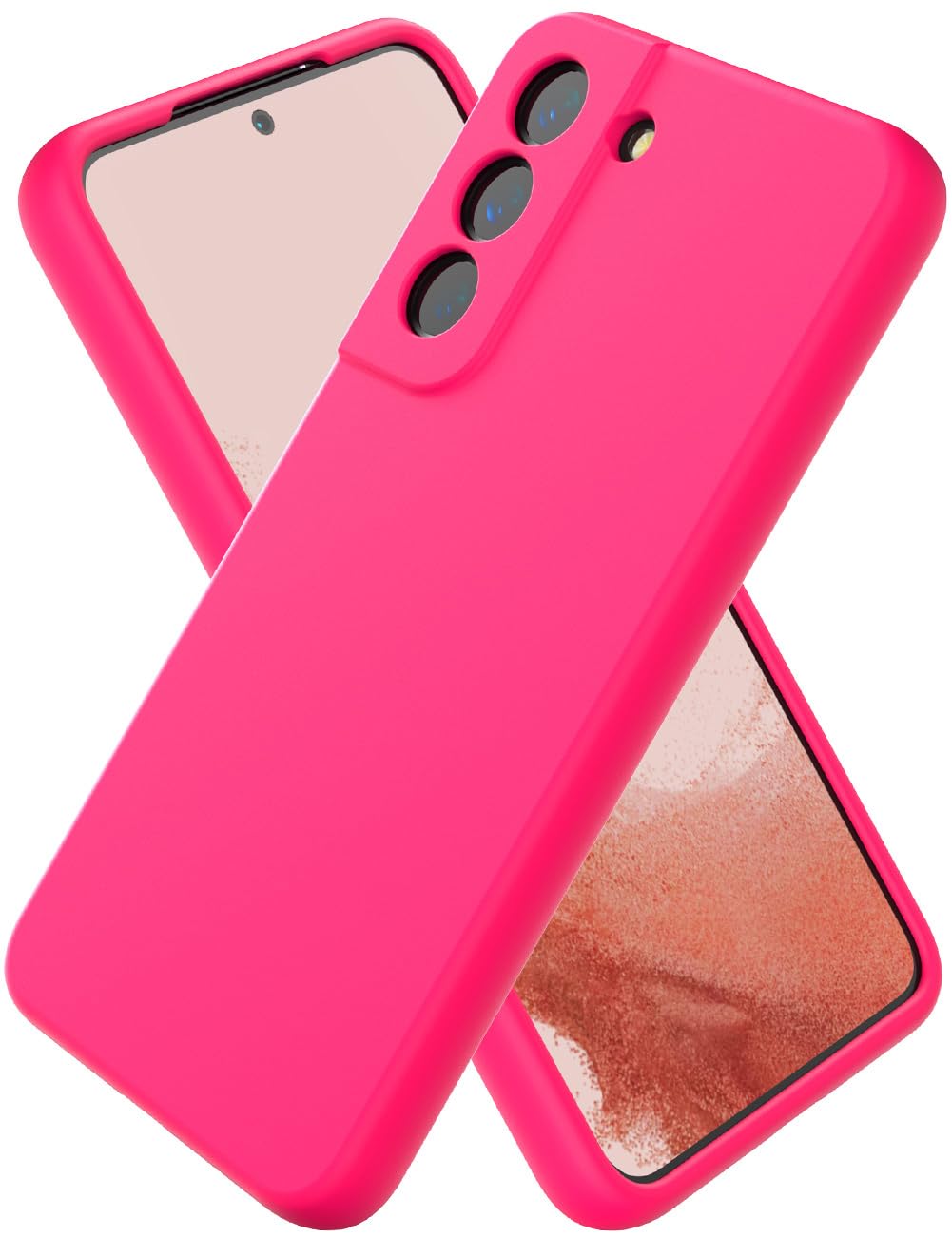 CUZMIGO for Samsung Galaxy S22 Plus Case Liquid Silicone, Slim Fit Thin Soft Shockproof Phone Case for Women Girl Men Cute, Upgraded Camera Protection