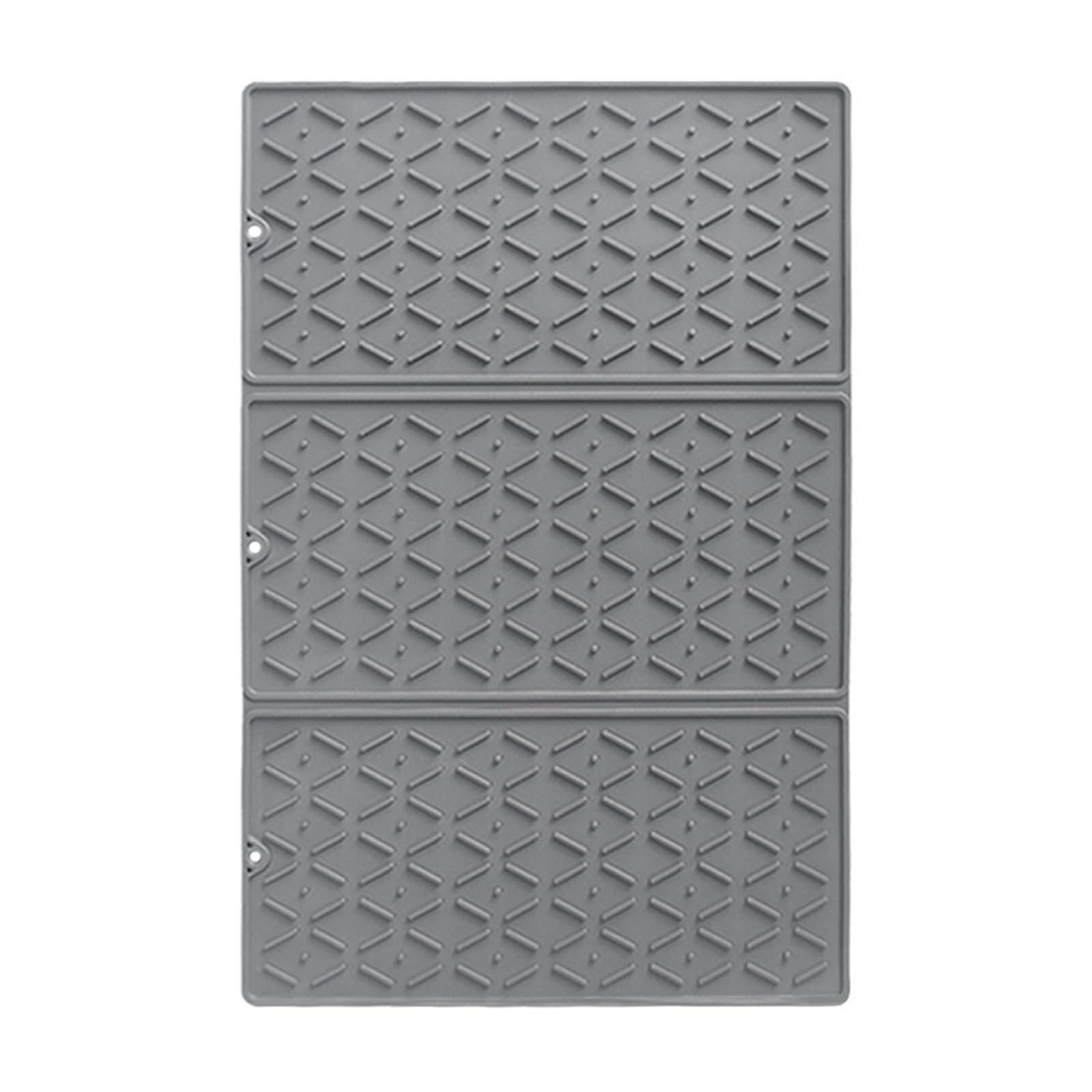 Mata do suszenia naczyń, Mata silikonowa do suszenia naczyń czarno-szara 61x40 cm(Grey)