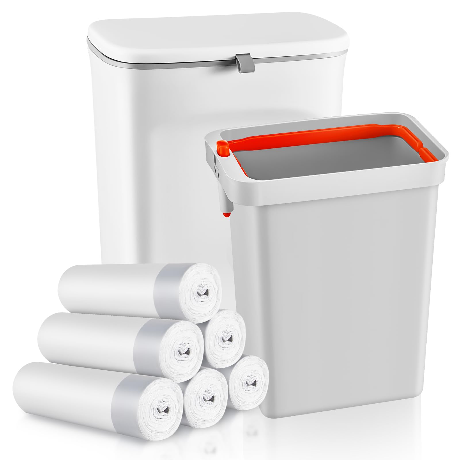 Buy Plastic Sanitary Napkin Receptacle with Removable Container and 100