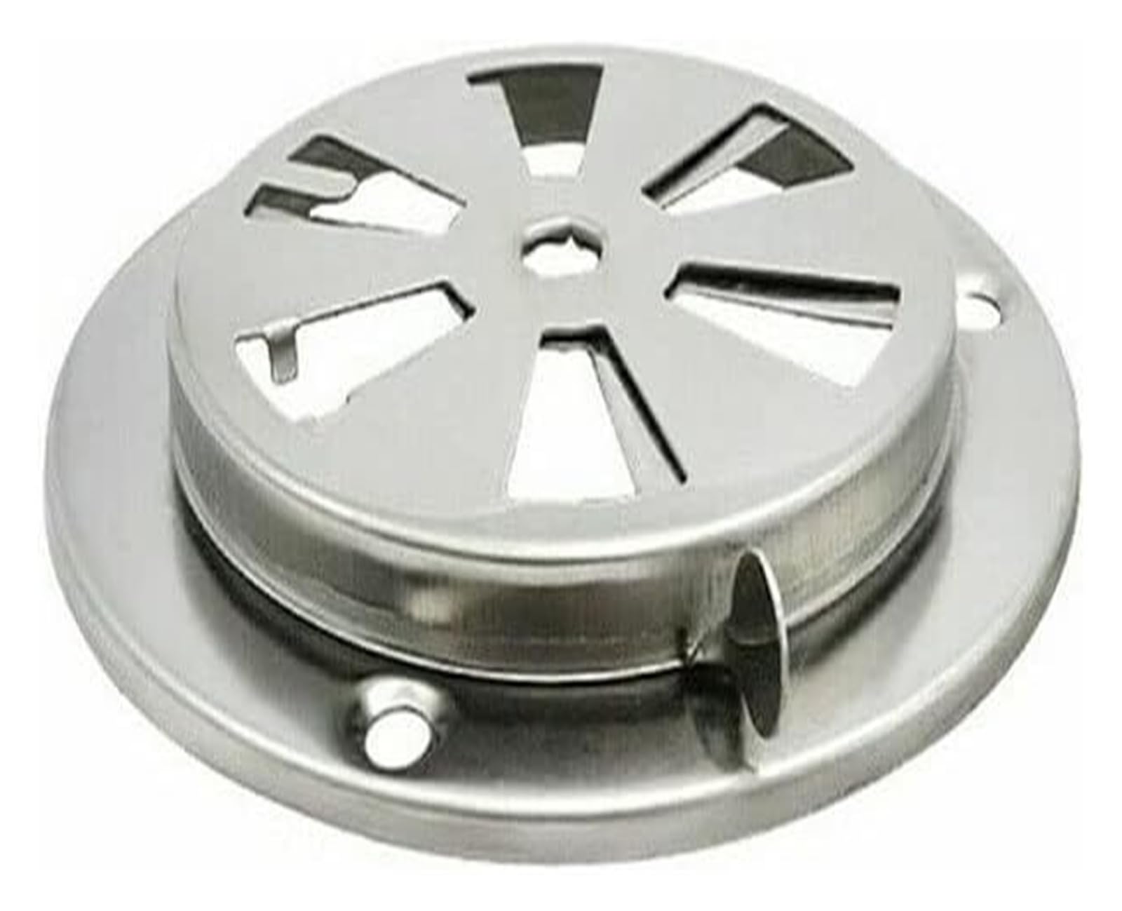 Ventilation Grille ， Stainless Steel Round Kitchen Vent Damper for Grill Smoker Oven, 95mm-125mm(125mm)