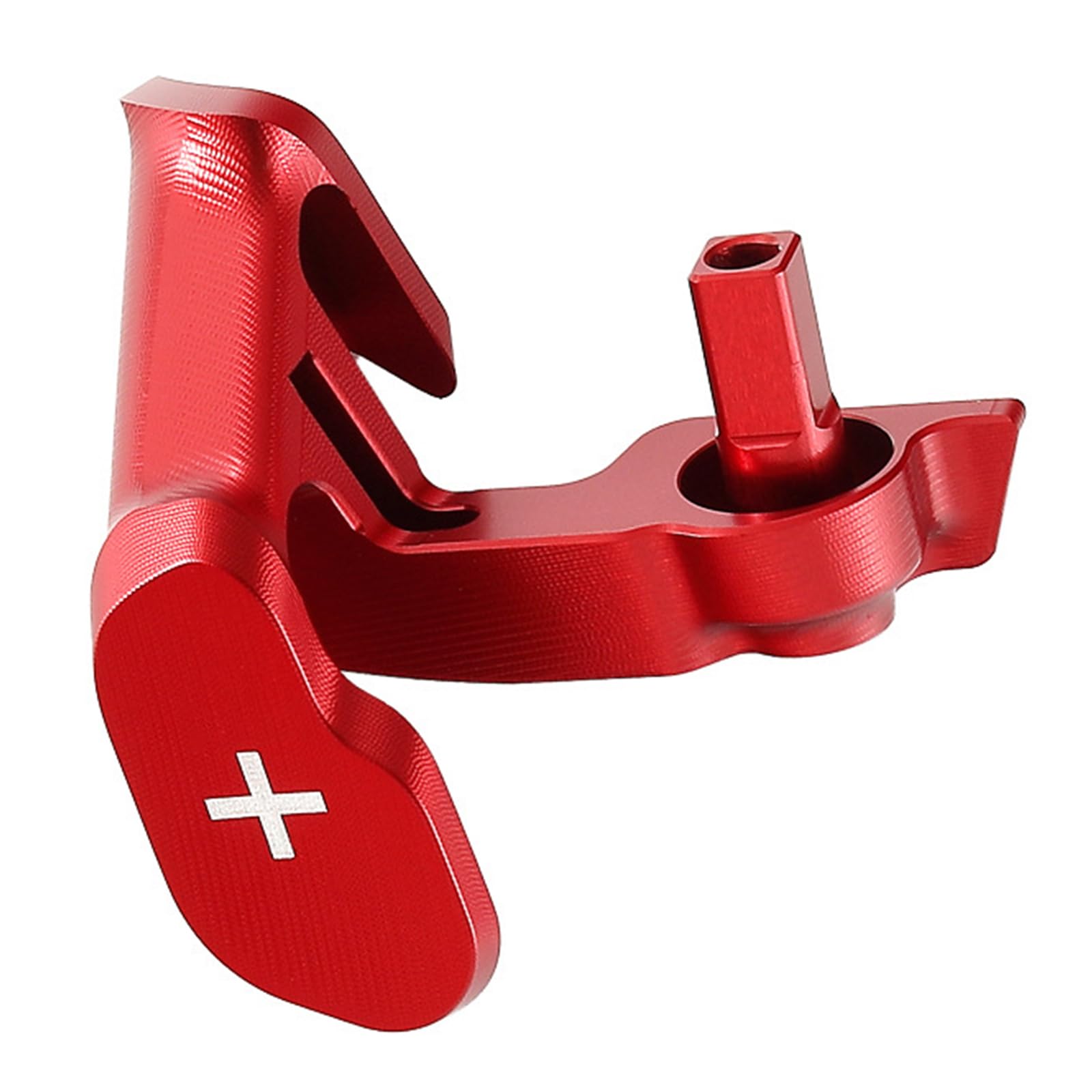 Hsioluted Thumb Throttle Lever, Aluminum Replacement Paddle for Motorcycle and Riding Comfort Motorcycle Shifter Control Thumb Shifter Paddle Aluminum Throttle Lever Tap Motorbike Accessories