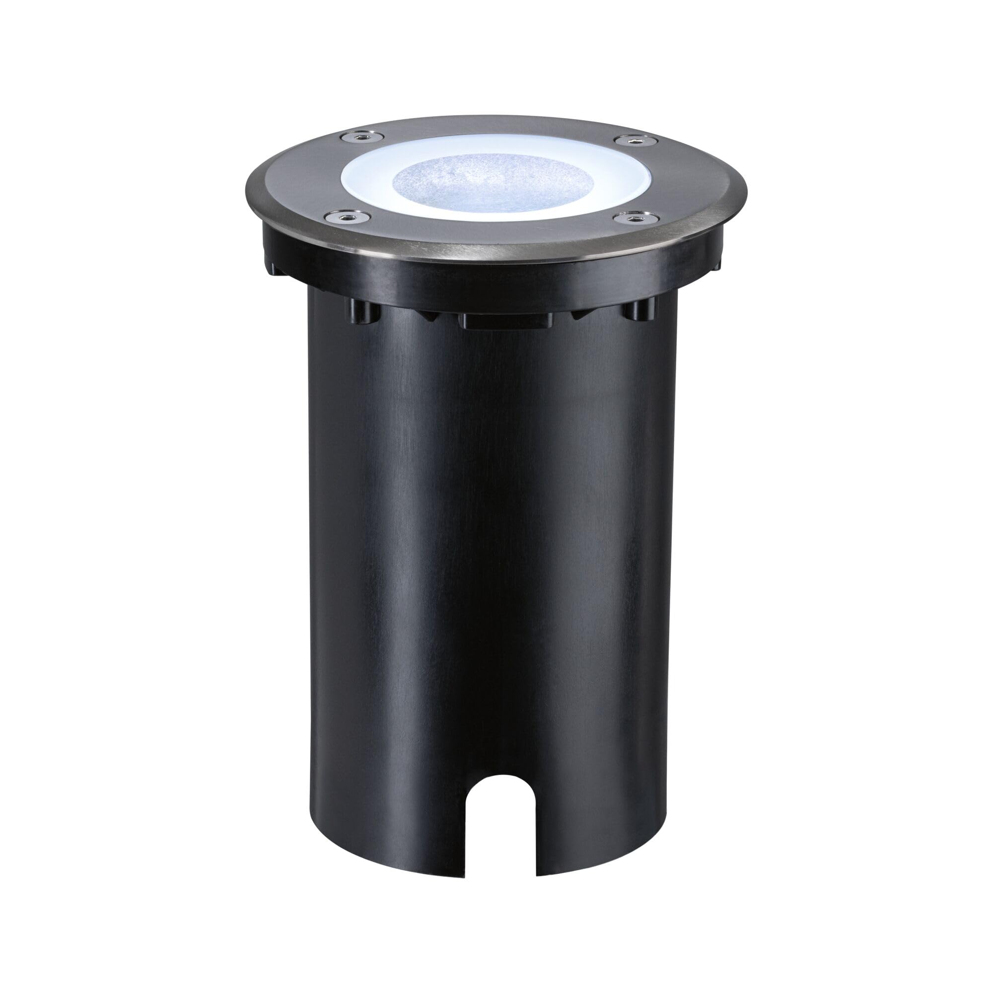 Paulmann 94845 LED Außenleuchte Bodeneinbauleuchte Smart Home Zigbee Floor IP67 rund 110mm RGBW+ 4,9W 300lm 230V Eisen gebürstet Außenleuchte