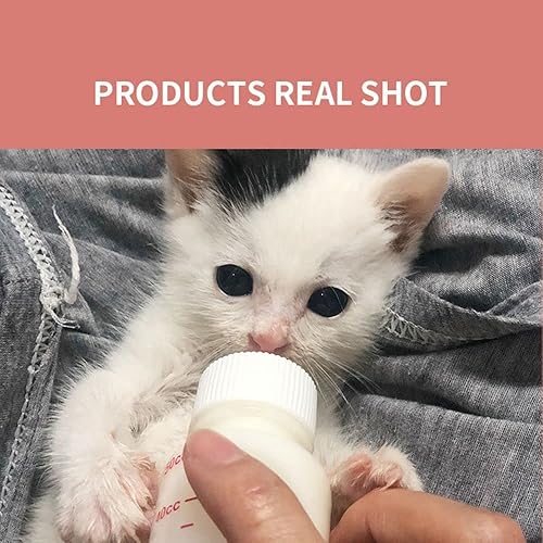 Miniatura 4 de 2 biberones de lactancia para mascotas, 1.7 fl oz, biberón de alimentación para perros y gatos, silicona para mascotas, alimentador de leche para