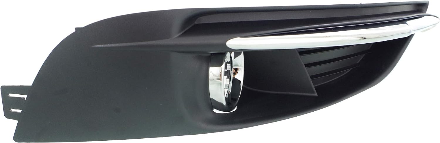 Garage-Pro Fog Light Trim for CHRYSLER 200 2011-2014 RH Textured with Chrome Trim Convertible/Sedan