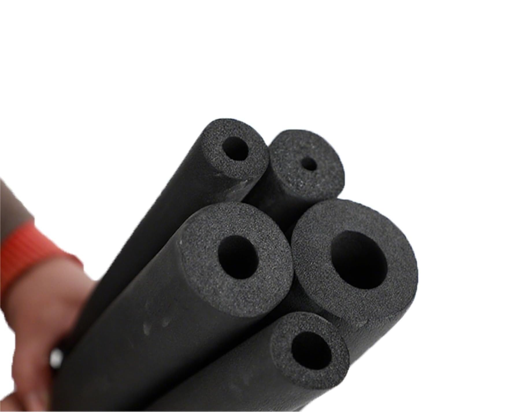 Tubo isolante in schiuma da 1 cm, diametro interno flessibile da 0,6 cm a 5,1 cm, insonorizzato e antiurto, lungo 1,5 m, 1 confezione (ID 2 "x T 1 cm)