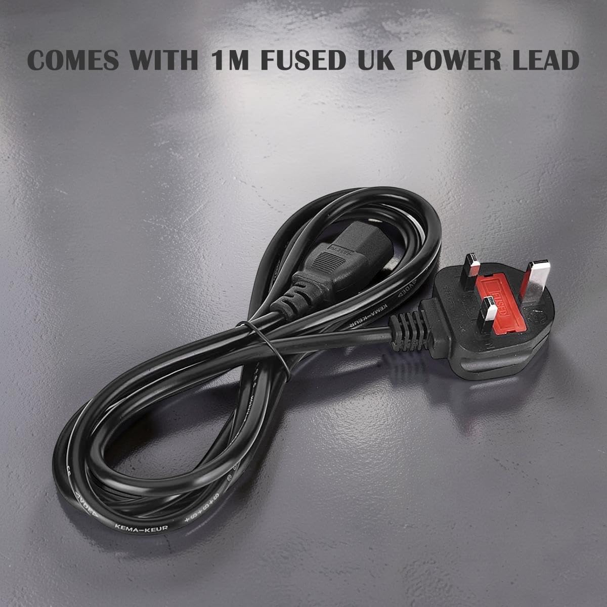 JUSTOP 12V 5A 60W Power Supply Adapter, AC 100-240V to DC, Inc UK 3-Pin Plug Lead, for Security Cameras, CCTV Systems, LED Lights, Routers, LCD Monitors, Speakers etc, CE UKCA, 2 years Warranty — view 3